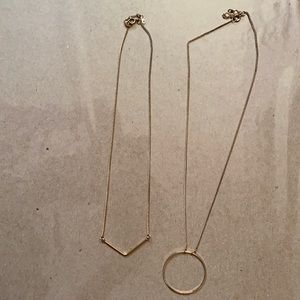 Gold necklaces